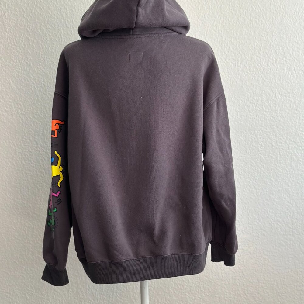 Cotton On x Keith Haring Graphic Hoodie Gray Size Small - Picture 5 of 8